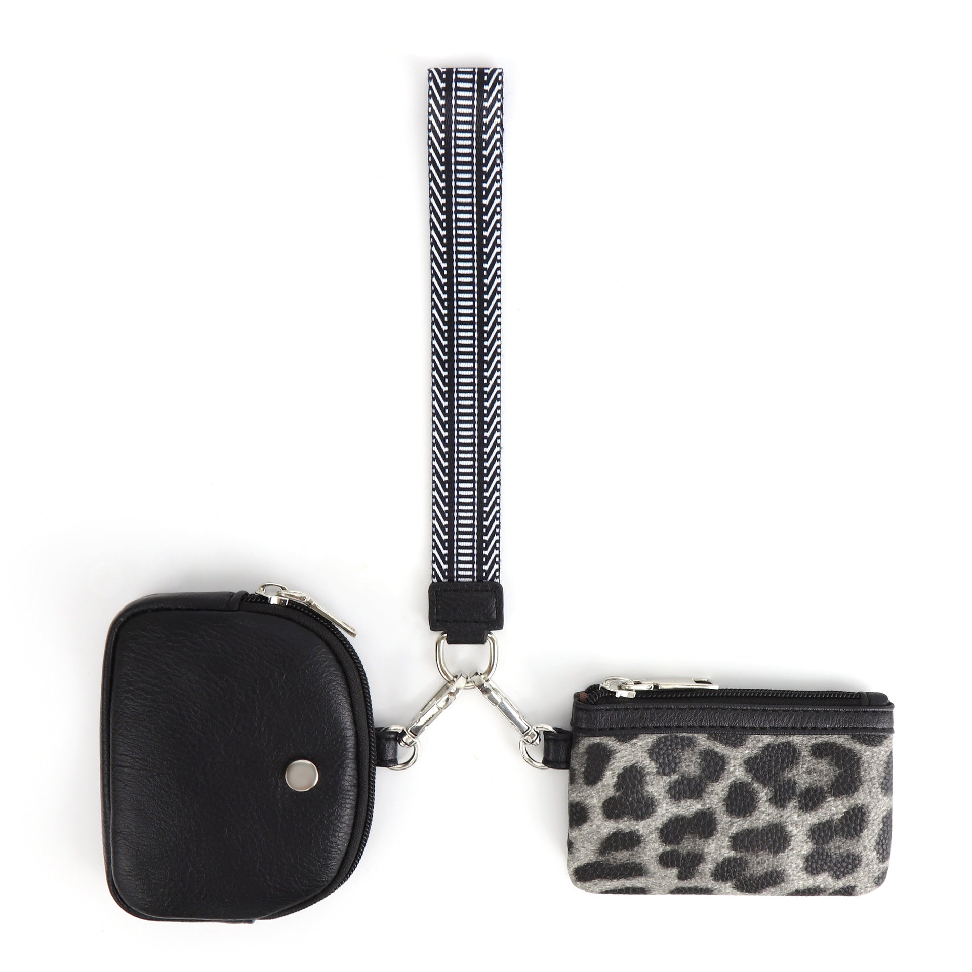 Wholesale Multifunctional Leopard Print Wristlet Bank Card Mini Coin Purse